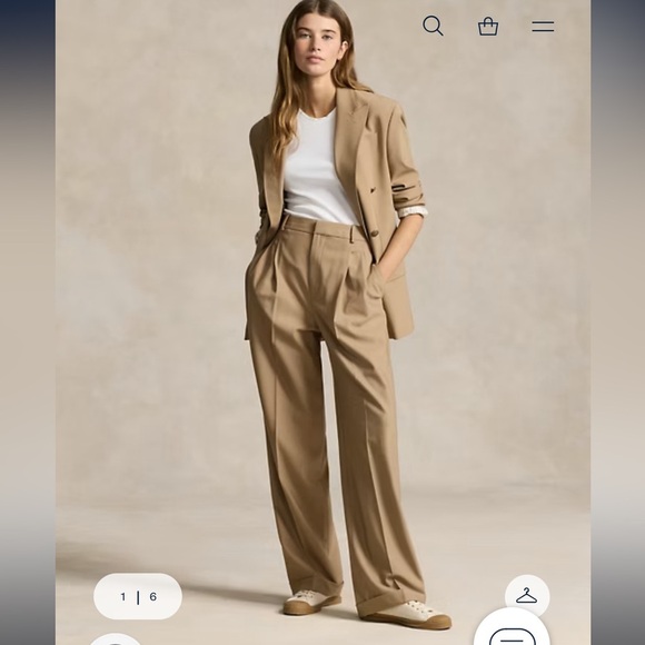 Ralph Lauren Pants - Ralph Lauren caramel wool trousers